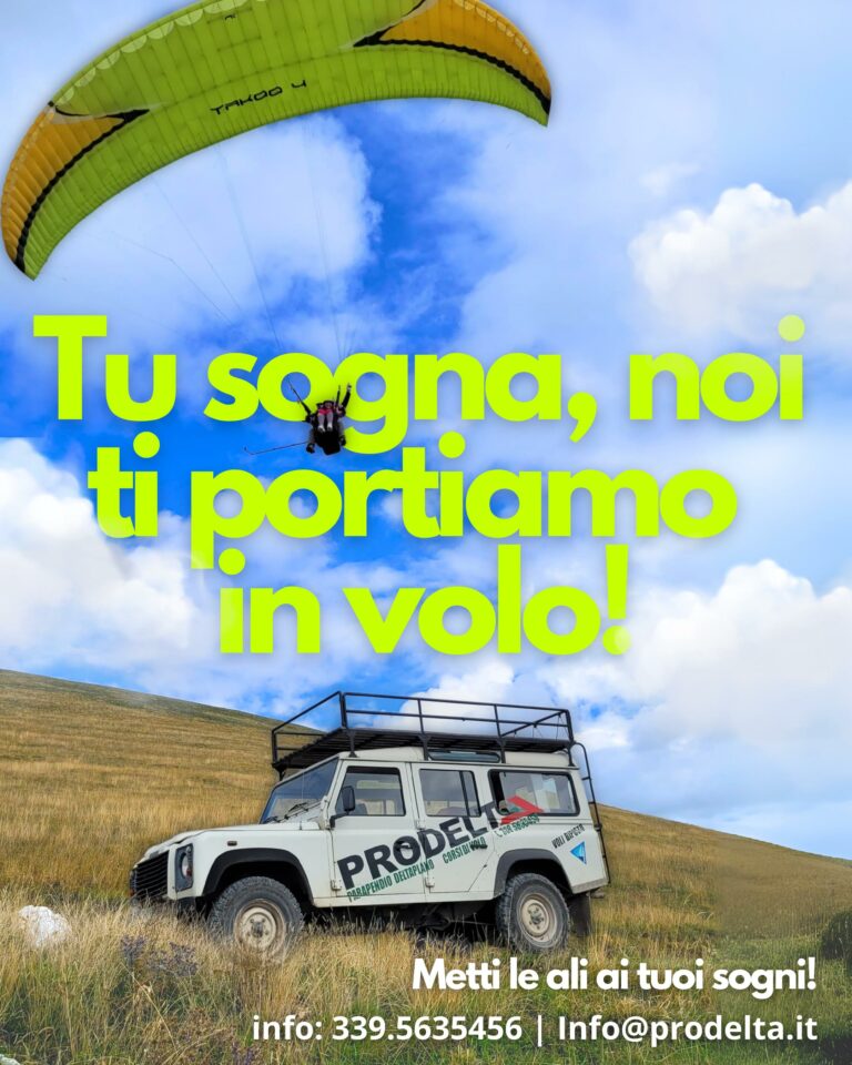 Prenota un Volo in tandem e metti le ali ai tuoi sogni!